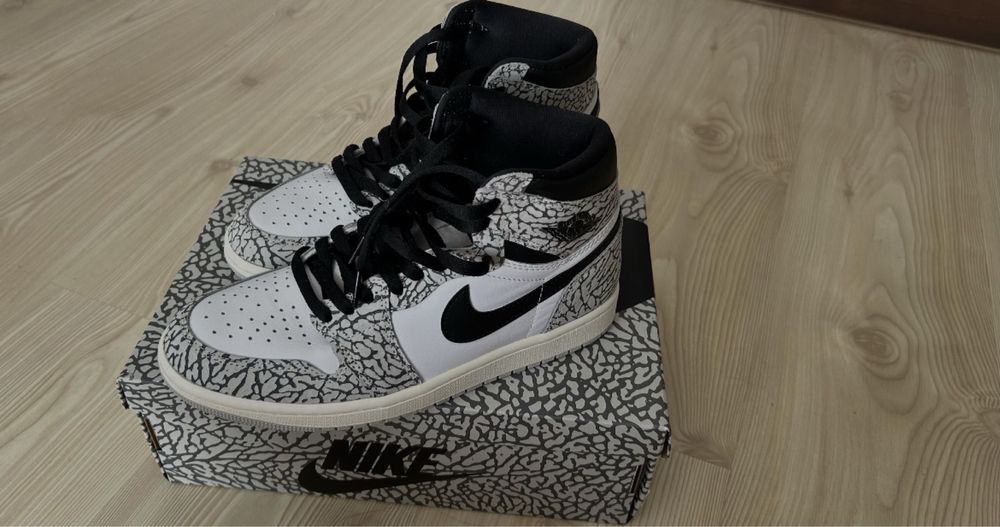 Nike Air Jordan 1 White Cement 100% oryginał 41 EU nowy