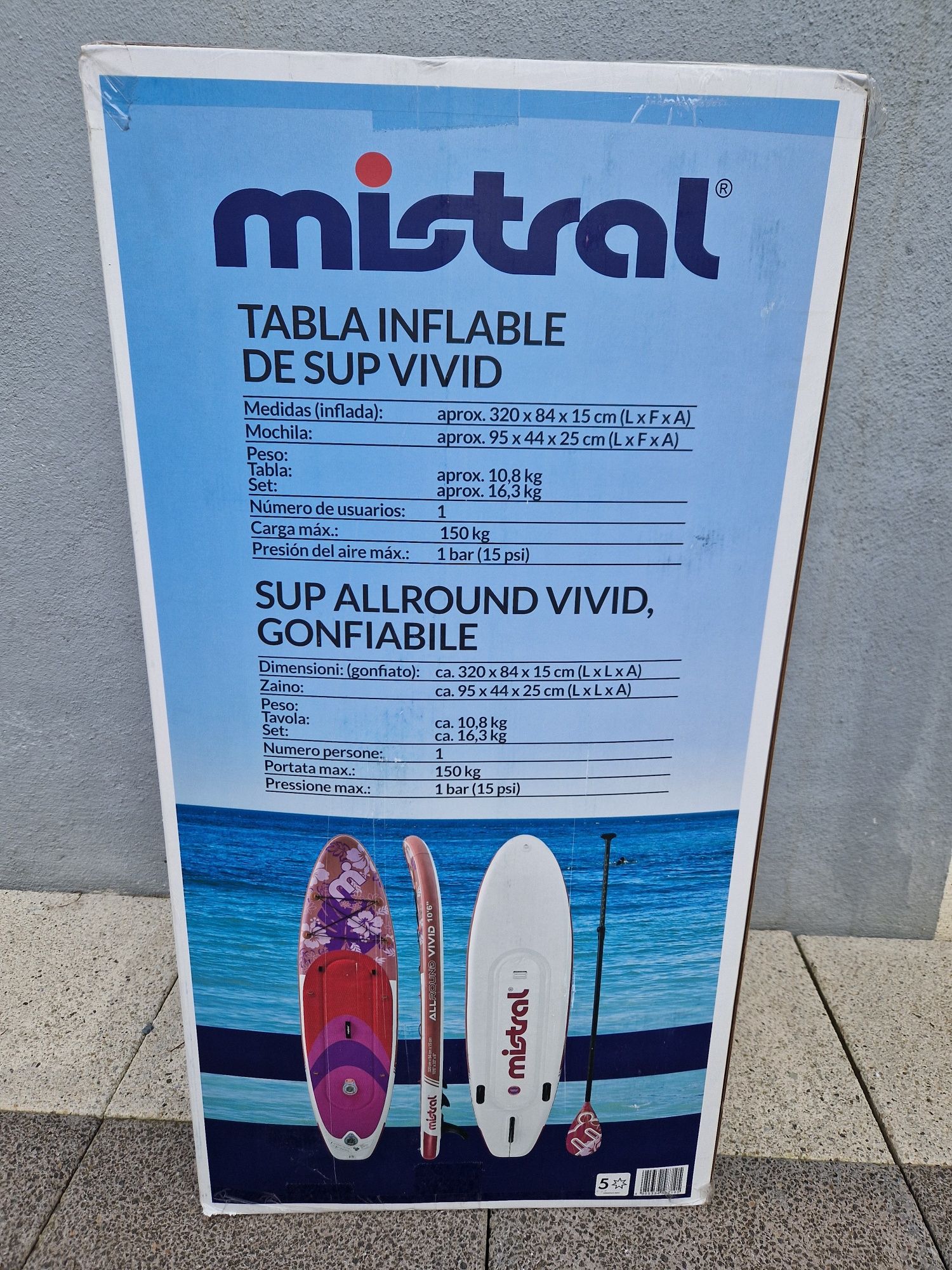 Plancha SUP com todos os acessorios NOVA