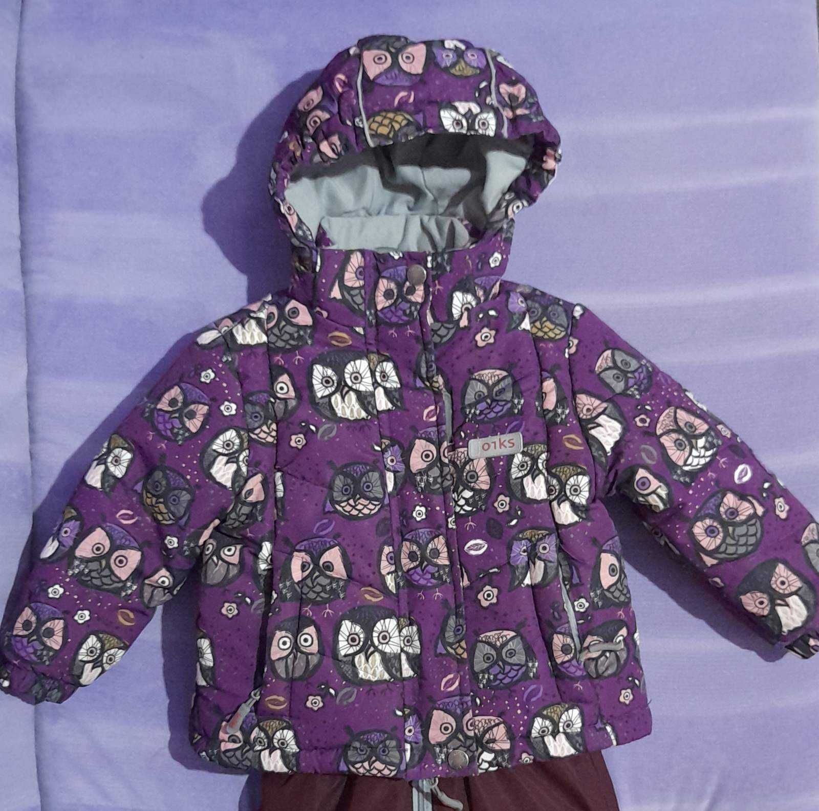 Зимовий комплект (куртка +напівкомбінезон) для дівчинки JOIKS б\в