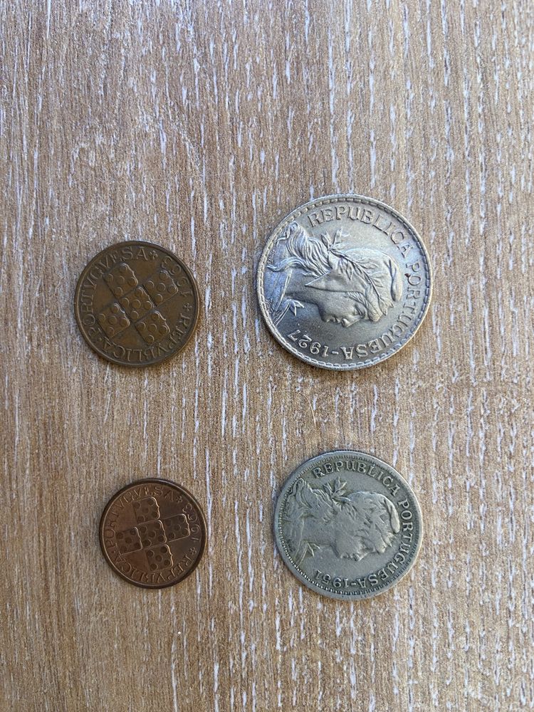 Moedas escudos 1927 a 1968