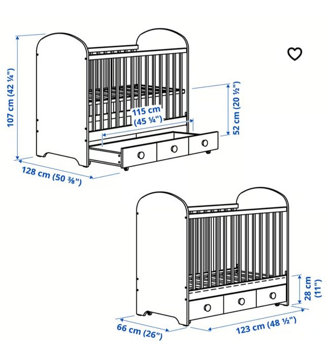 Cama de bebe ikea
