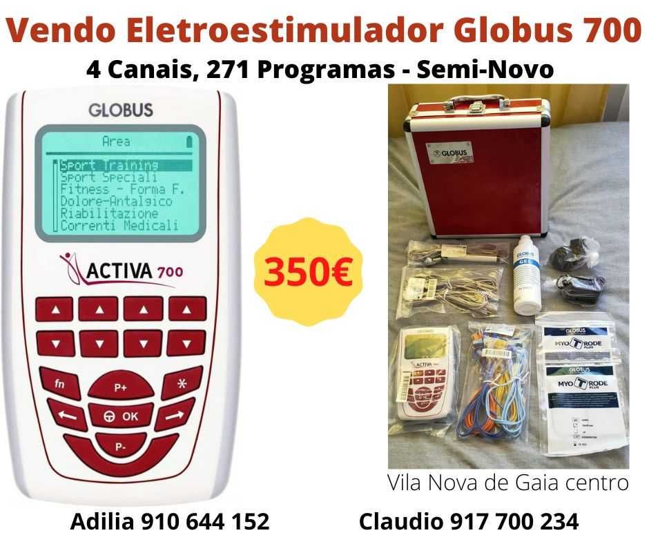 Vendo Eletroestimulador Globus 700 Semi-Novo na embalagem