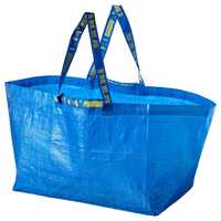 Duże niebieskie torby IKEA