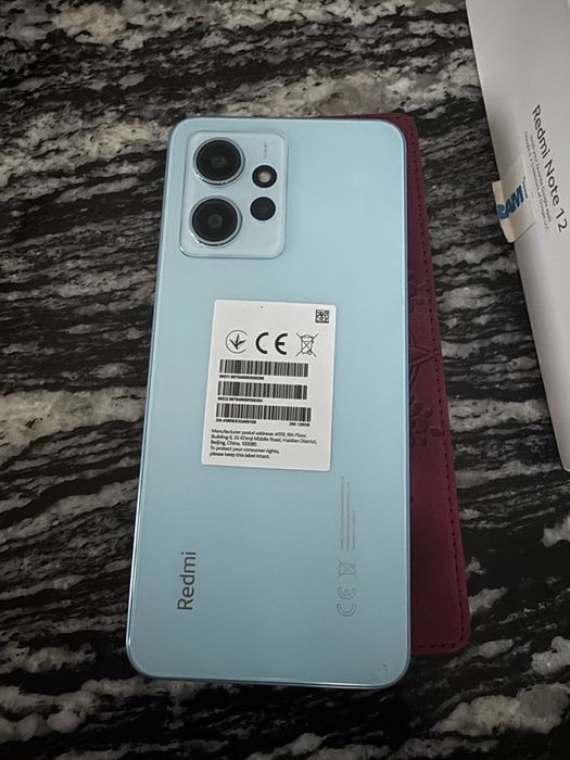 Redmi note 12 ice blue 4gb ram 128 GB rom