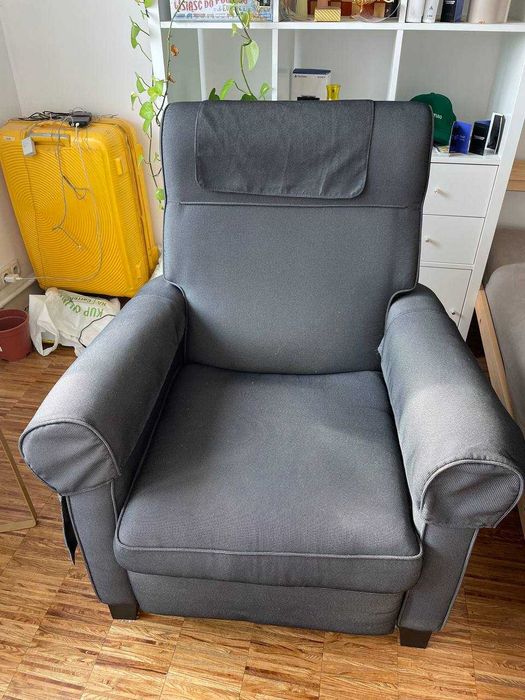 Składane krzesło IKEA, ciemnoszare + WOW bonus: robot odkurzacz Xiaomi