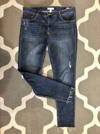 Spodnie jeans h&m granat rozdarcia r. 42