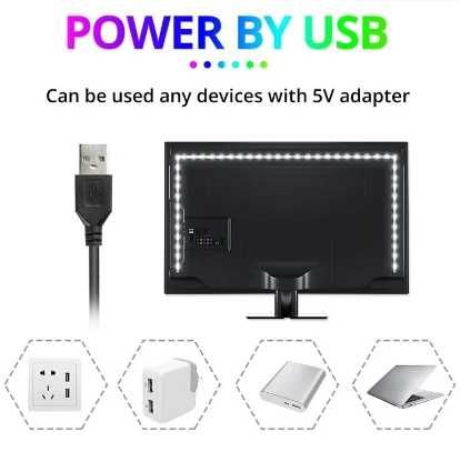 Світлодіодна стрічка 3 м 5v USB RGB, пульт, блютуз