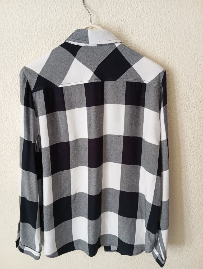 Camisa Zara M preto e branco