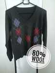 Wełniany sweter vintage XS/S