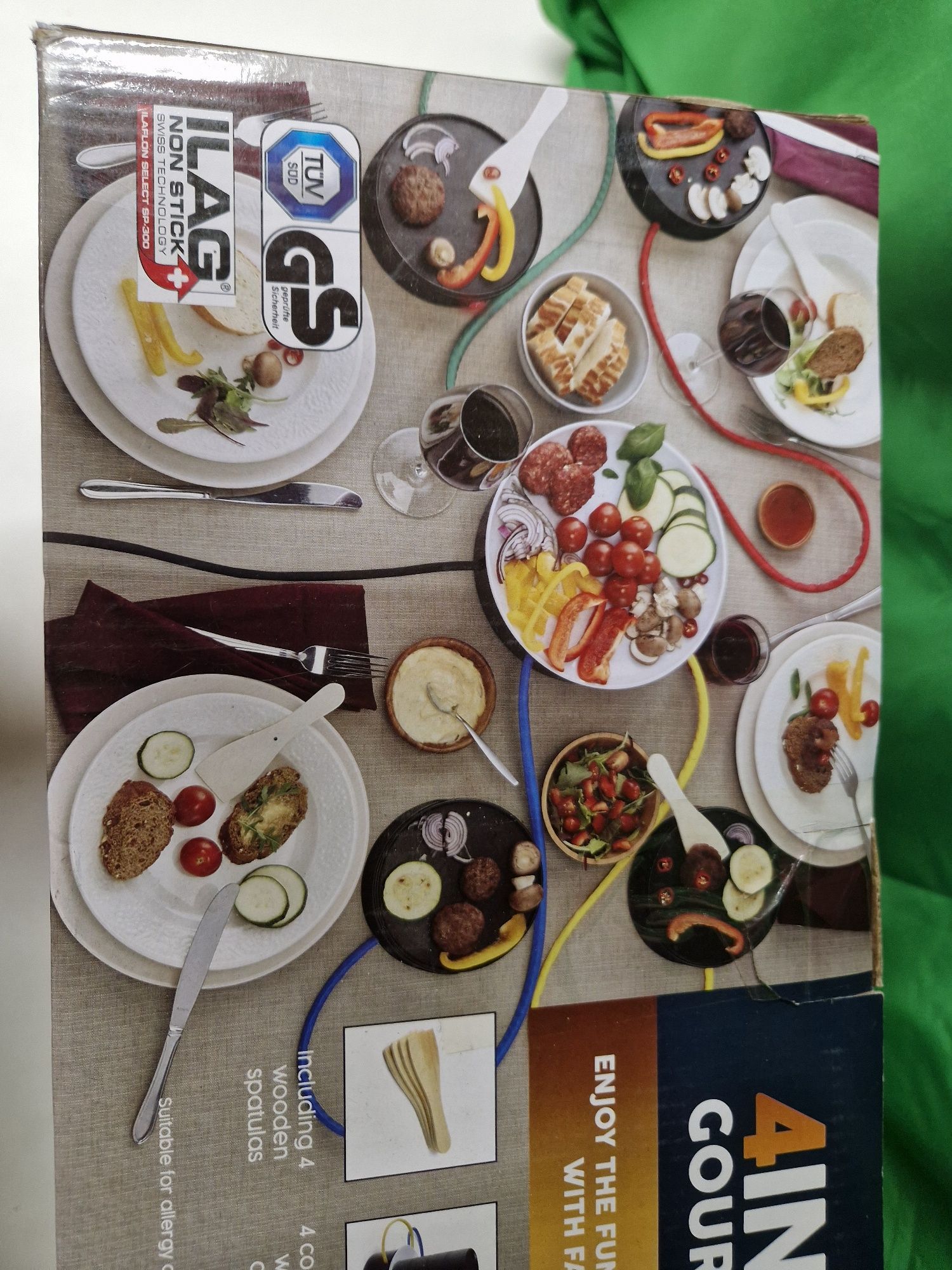 Raclette grill gourmet set 4in1 Nieużywany  grill elektryczny
