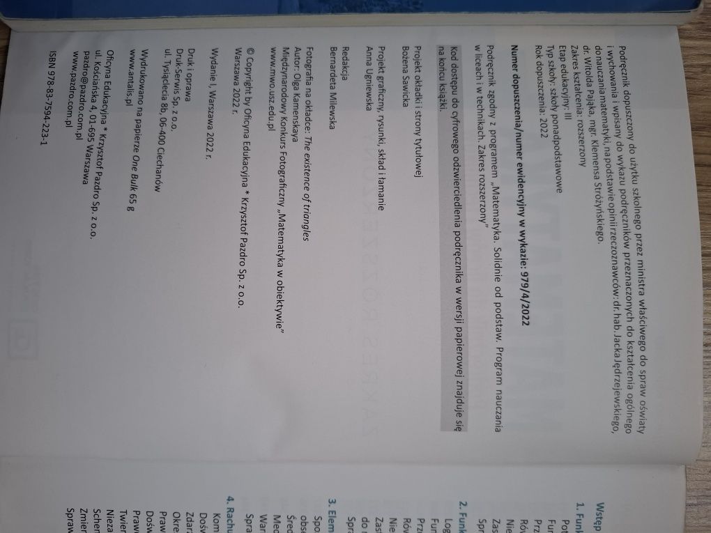 Matematyka podręcznik klasa 4