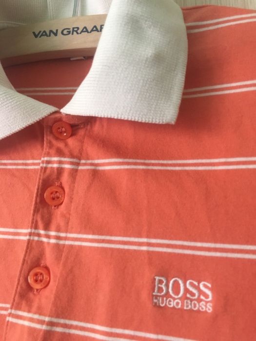 Koszulka polo Hugo Boss t-shirt z kołnierzem 5 6 7 lat 134 140 w paski
