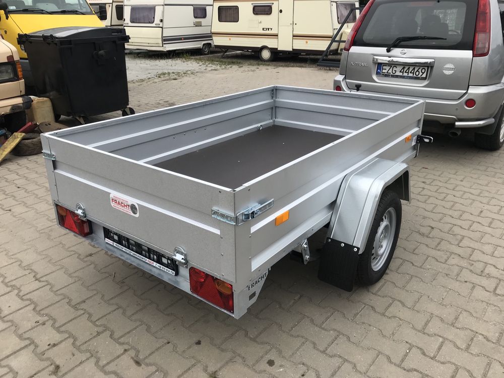 Przyczepa Towarowa Fracht 210x125 resor + amor Dmc 750 kg