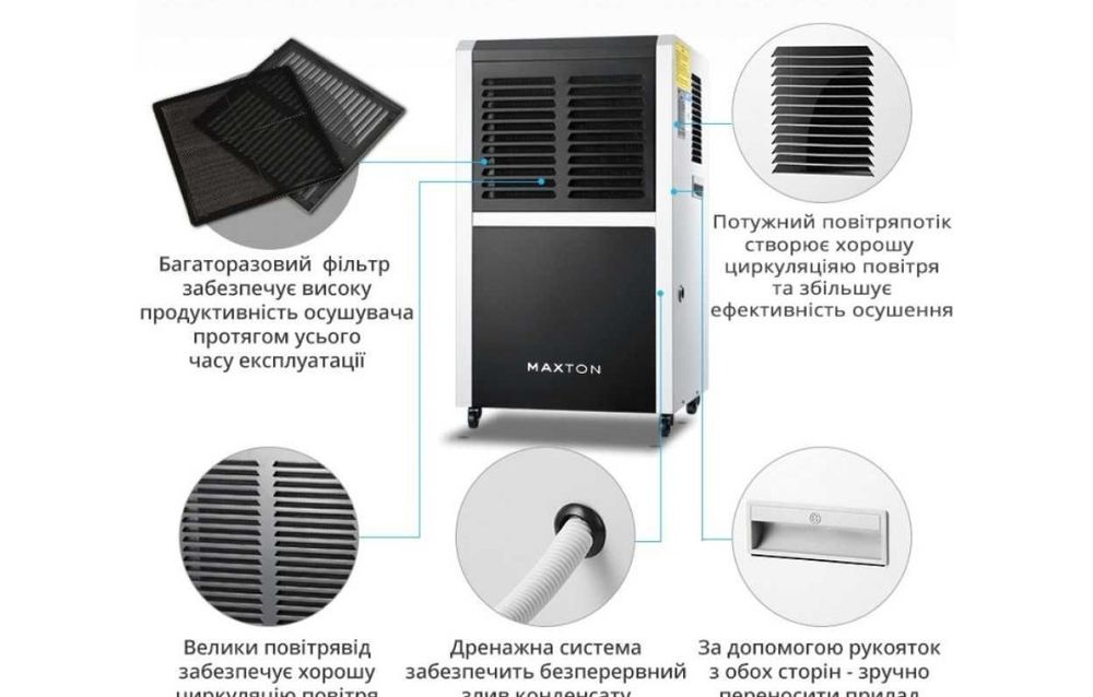 Осушувач повітря промисловий для квартир, офісів, складів 250грн/добу