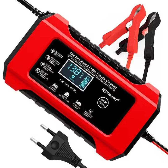 НОВИЙ Зарядний пристрій для АКБ акумуляторів 12V 6A 12В з LCD-дисплеєм