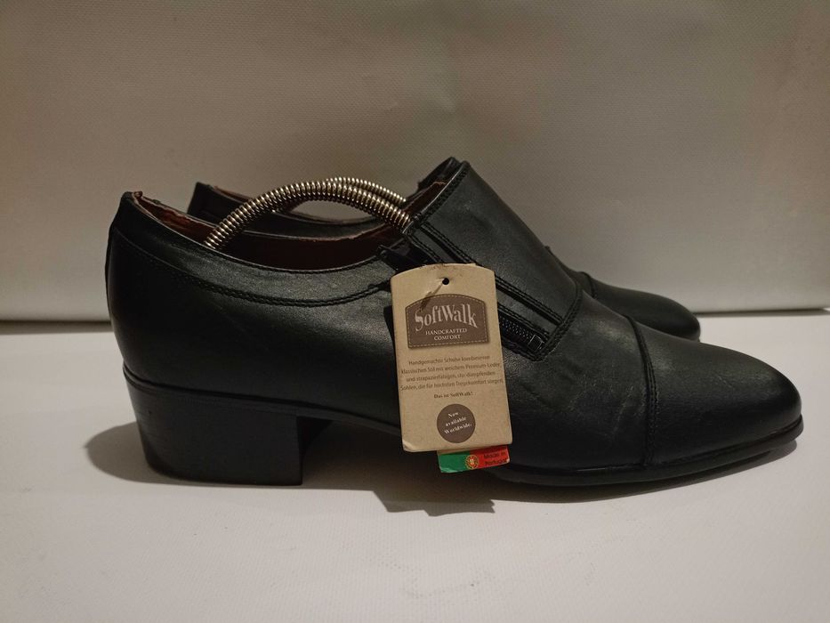 Мужские кожаные туфли американского бренда SoftWalk р. 45