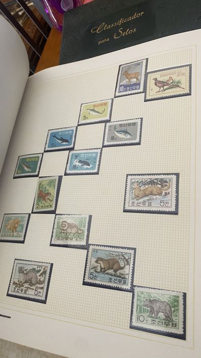 Selos dossier colecao