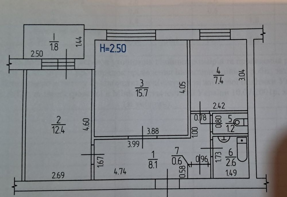 2к Преображенська 6, Центр, 3/9