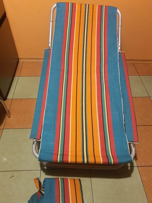 Leżak składany do torby z aluminium z PRL.