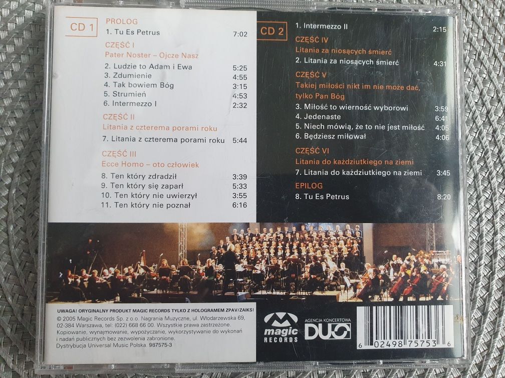 TU ES PETRUS Ty jesteś skała koncert live. Książek, Rubik 2 x CD