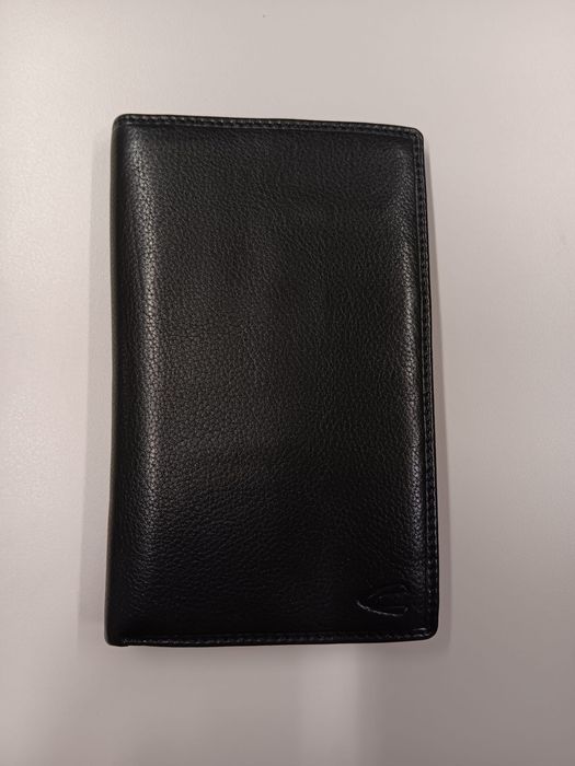 Carteira em pele Camel