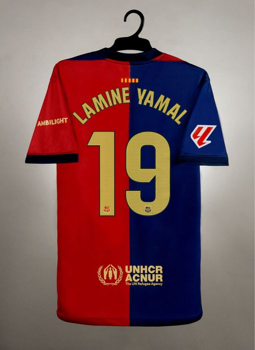 Koszulka FC Barcelona 24/25 La Liga domowa YAMINE YAMAL 19 r. M 48h