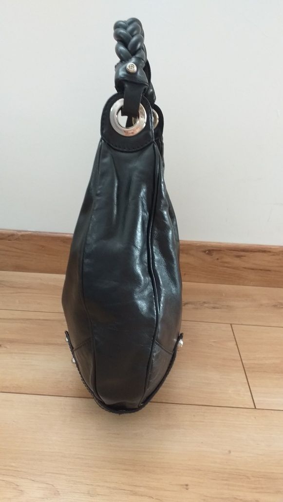 FRANCESCO BIASIA oryginalna skóra naturalna torebka shopper worek A4