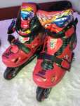 Patins criança Faísca Mcqueen com capacete incluído