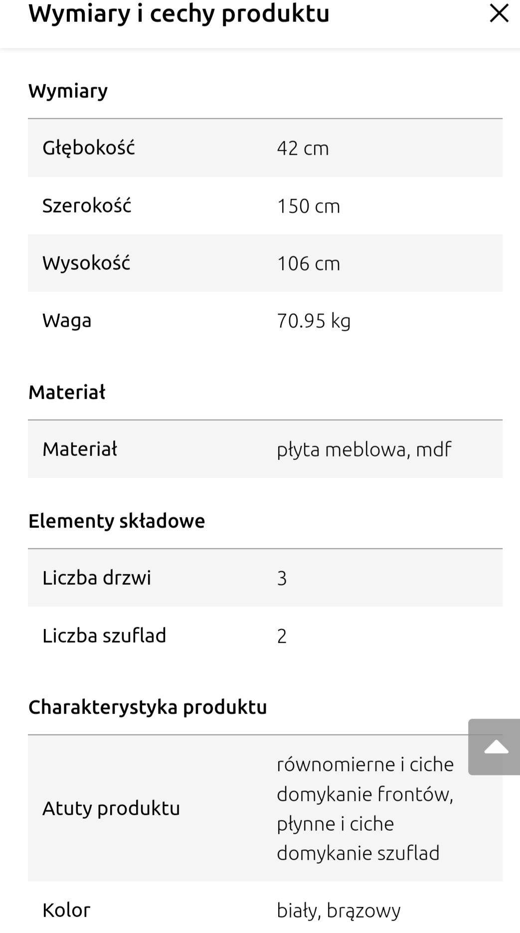 Biała komoda Byron firmy BRW
