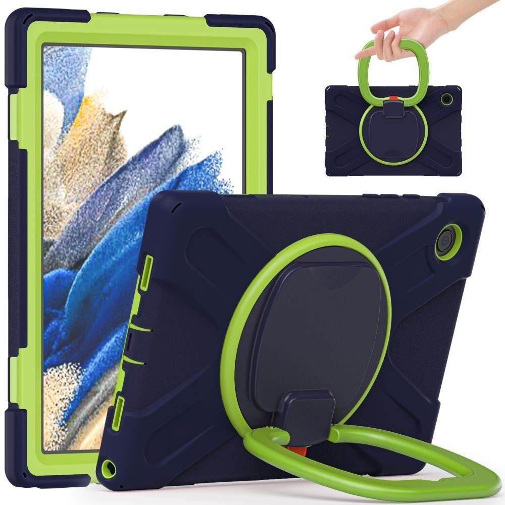 Etui X-Armor Do Galaxy Tab A8 10.5 Navy/Lime