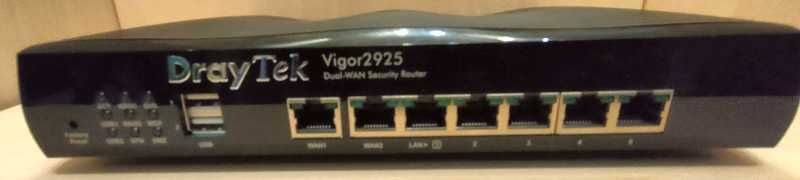 DrayTec Vigor2925 router przewodowy, dual-WAN, VLAN, VPN, gigabit LAN