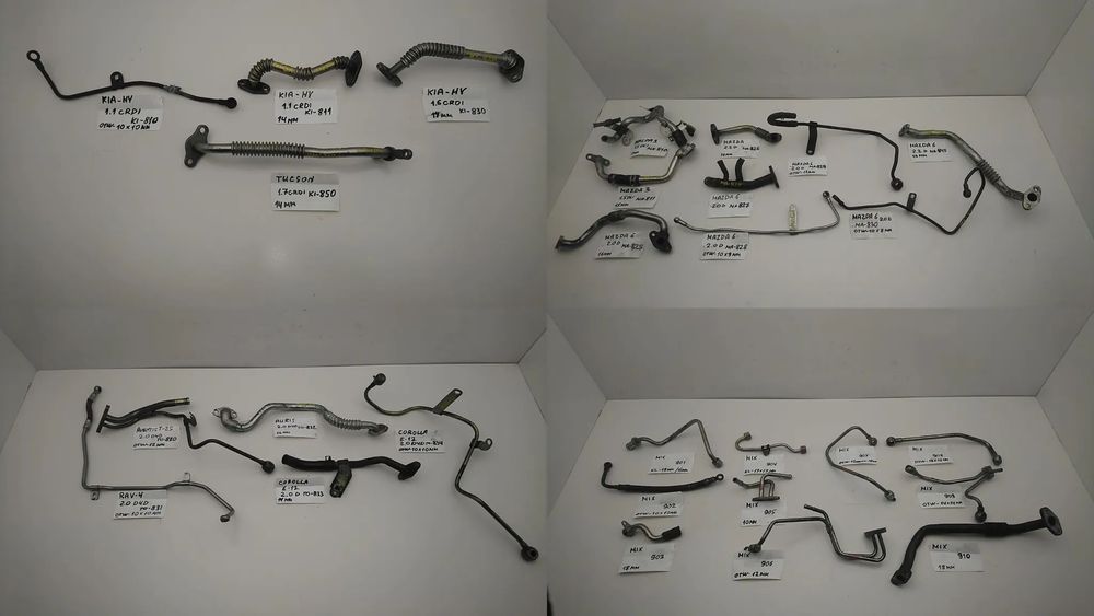 MIX KIA HYUNDAI TOYOTA NISSAN ROVER JAGUAR MAZDA RURKA TURBOSPRĘŻARKI