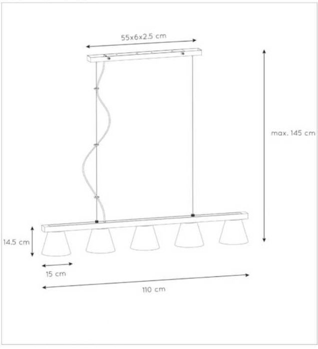 Candeeiro suspenso tecto
