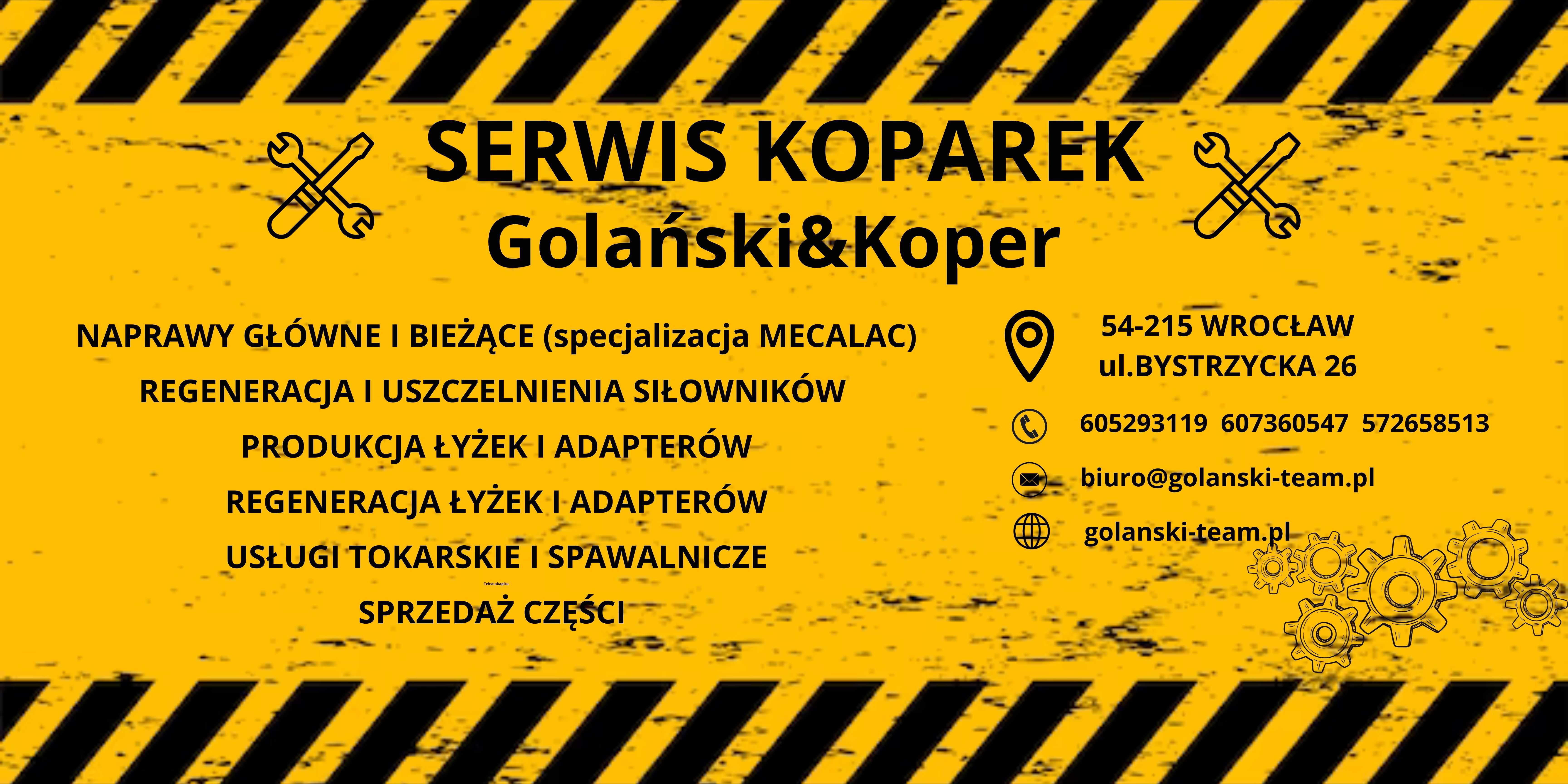 Tulejki do wszystkich modeli koparek MECALAC