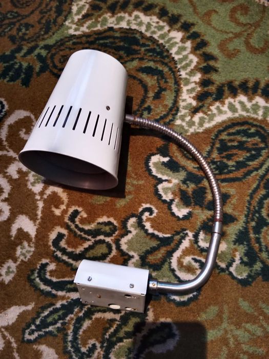 Lampa vintage gęsia szyja NRD lata 60