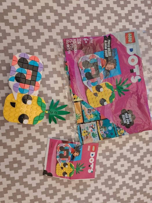 Lego dots ramka na zdjęcia z ananasem