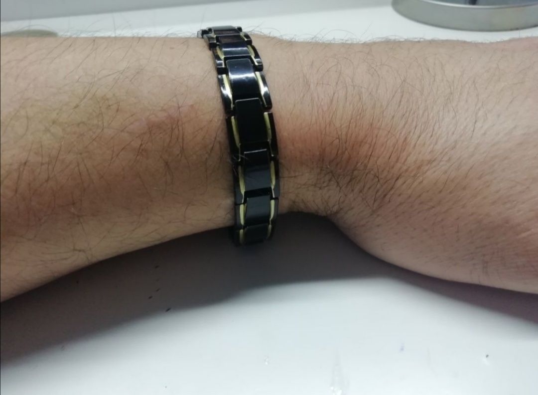 Pulseira equilíbrio, Bio saúde (magnetica, infravermelhos, titanium]