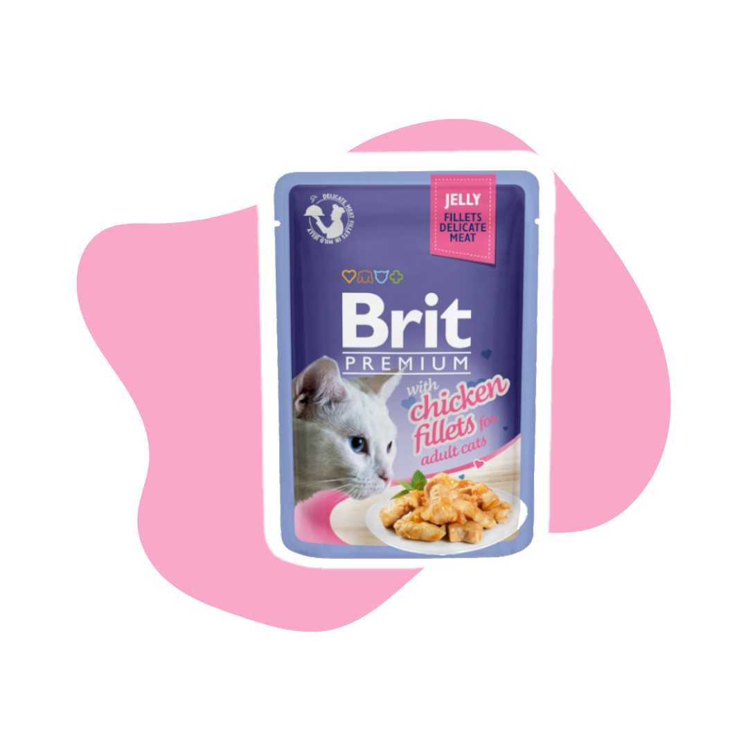 Brit Premium Cat Fillets in jelly / gravy Mix smaków 10x85g Saszetki