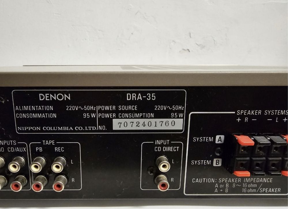 Am/Fm Stereo Amplituner Denon DRA-35, 2*55 W