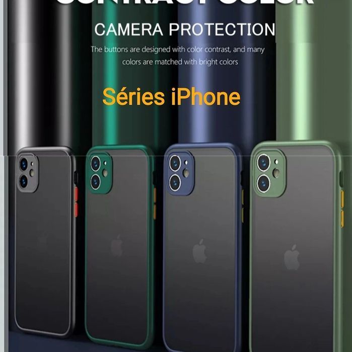 Capa Efeito Smoked P/ iPhone X / XS  / 12 Pró / 12 Pro Max / 11