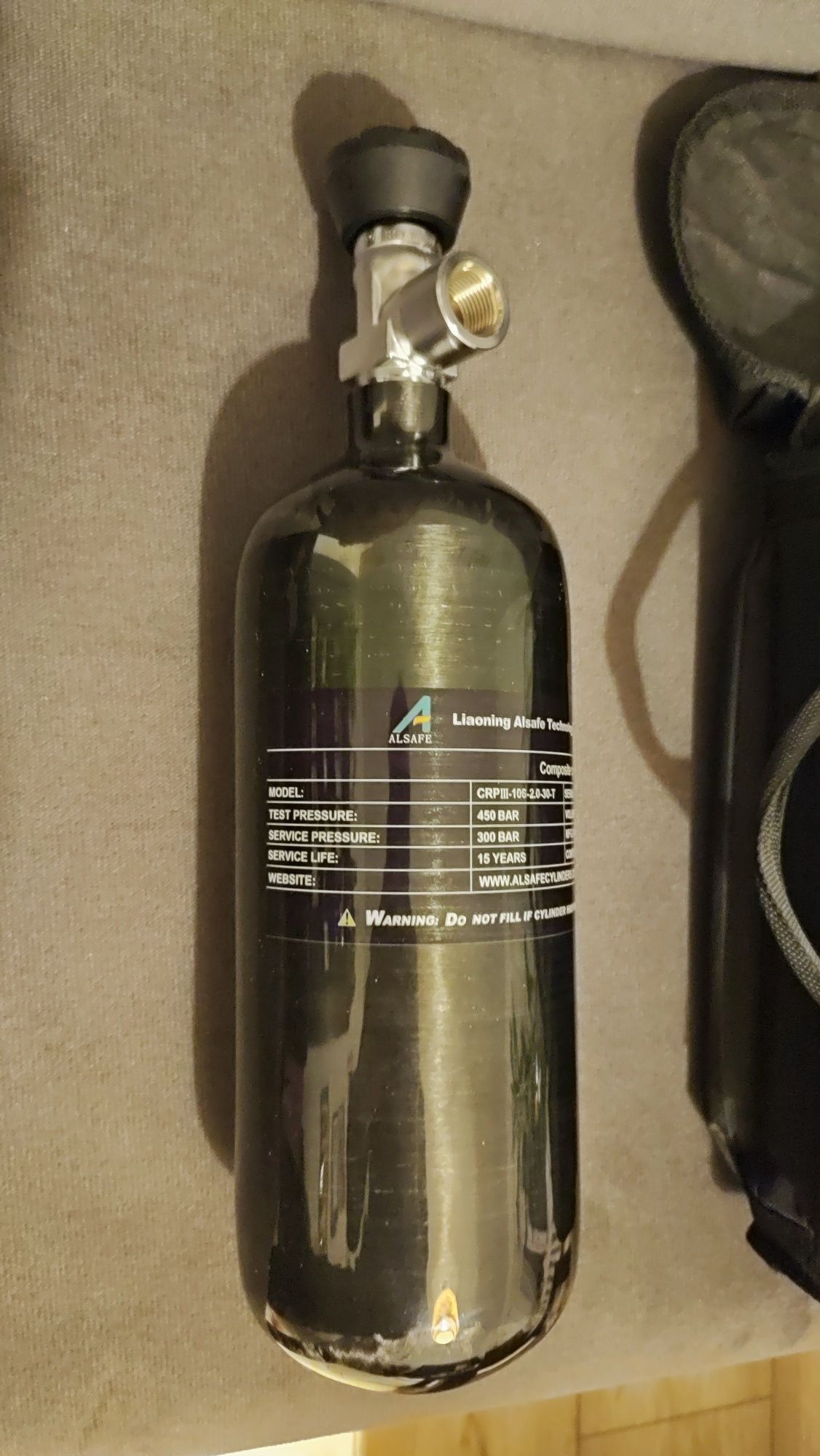 Butla kompozytowa 2l 300bar zawór VTI