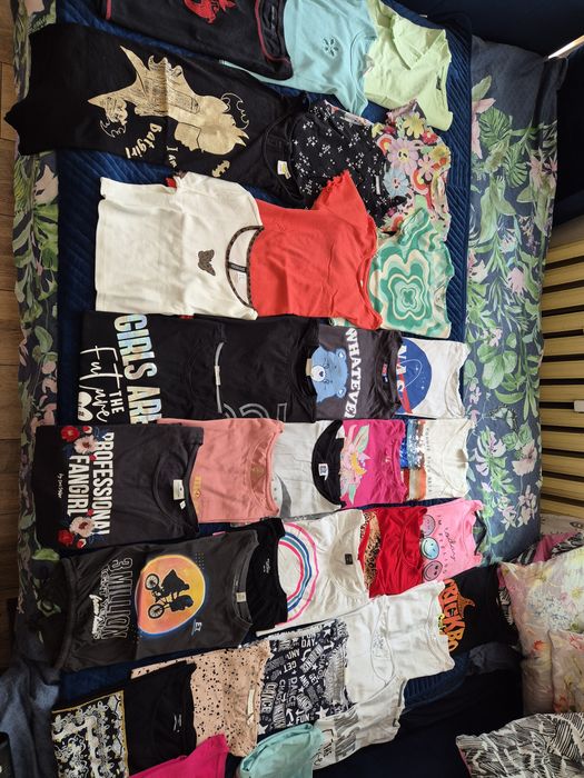 Wielka paka ubrań  76 sztuk dziewczynka 158 164