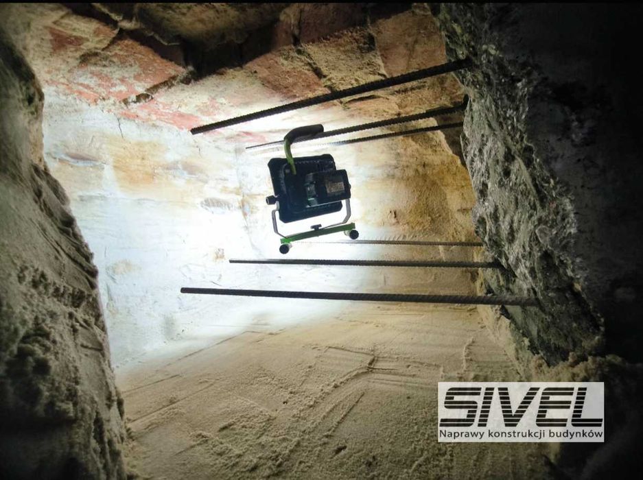 Podbijanie fundamentów, naprawy fundamentów, ankrowanie