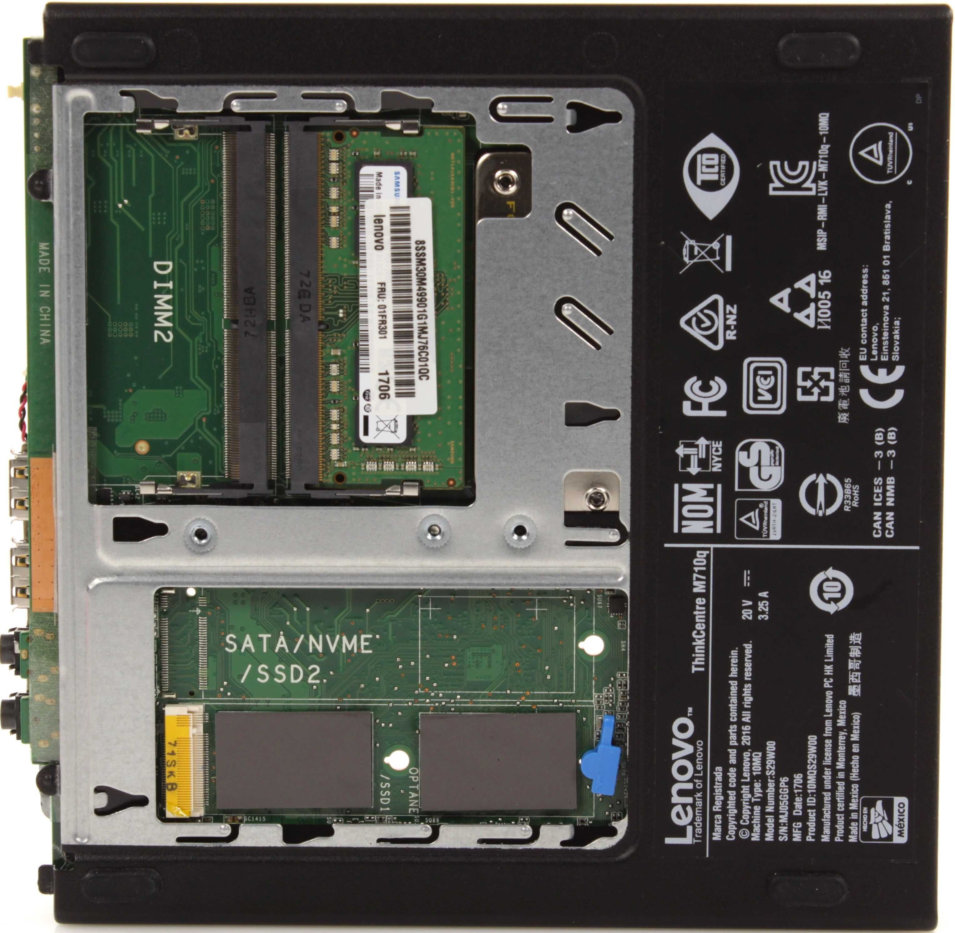 Микро Lenovo ThinkCentre M710q tiny (i5-7500T/8GB DDR4/Wi-Fi/m.2/WIN)