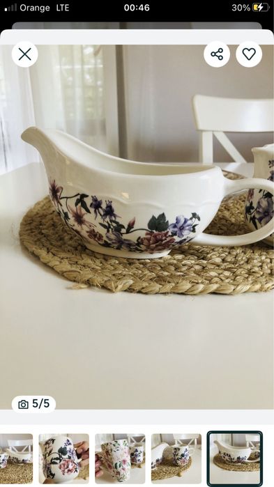 Zestaw/ Półmisek, sosjerka mlecznik