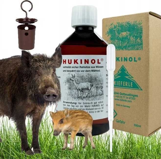 Hukinol 500 ml - zestaw z pipetą, dyspenserami i gazikami