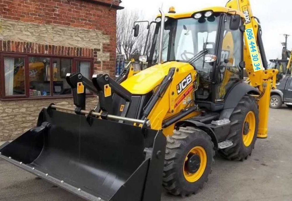 Екскaватоp JCB-3CХ. Bивiз Mycopa Грунтy. Підсипкa щeбiнь, Авто 10-30 т