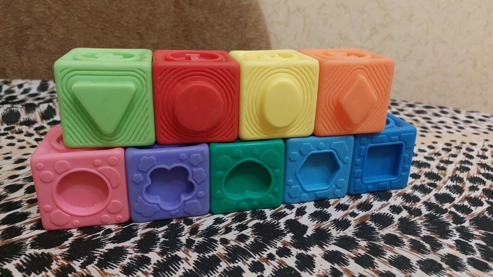 М'які гумові кубіки, 9 шт
