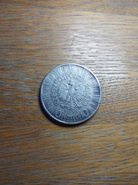 Srebrna moneta 10zł Józef Piłsudski 1935r