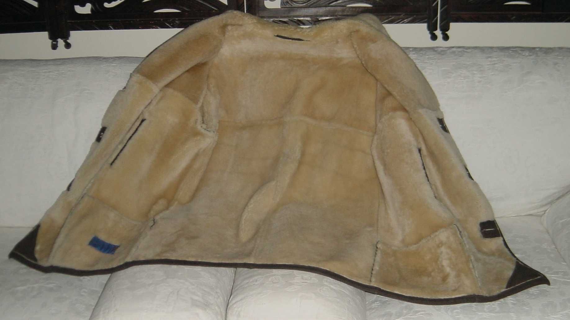 P/ Homem: "Car coat"/Sobretudo Sheepskin Shearling. Tamanho M/L